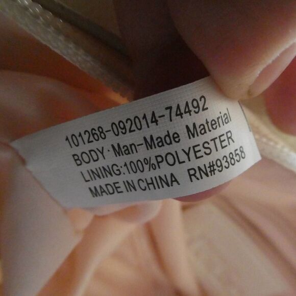 Charming Charlie Chain Handle Quilted Caviar Off White Satchel Purse Handbag - Picture 7 of 7